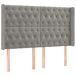 Cama box spring colchón y LED terciopelo - Diseño de botones 140x190 Cama box spring colchón y LED terciopelo - Diseño de botones 140x190 Gris Claro