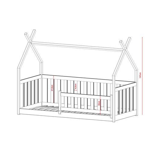ESTRUTURA CAMA INFANTIL BODZIO ESTRUTURA CAMA INFANTIL BODZIO