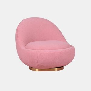 Poltrona giratório de design estofado em algodão - Corsica