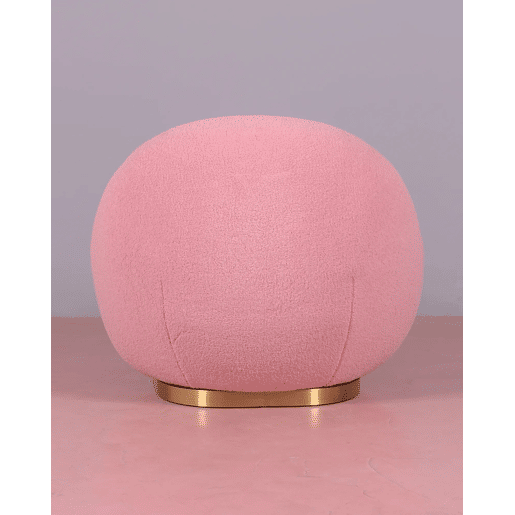 Poltrona giratório de design estofado em algodão - Corsica