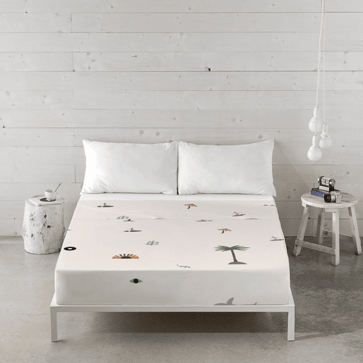HACIENDO EL INDIO - Conjunto de Lençóis Impressos Cama 2 Peças 105 - Algodão extra macio - Inclui lençol plano + 1 fronha - GOODVIBES