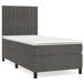 Cama box spring con colchón terciopelo - Rayas verticales 80x200 Cama box spring con colchón terciopelo - Rayas verticales 80x200 Azul