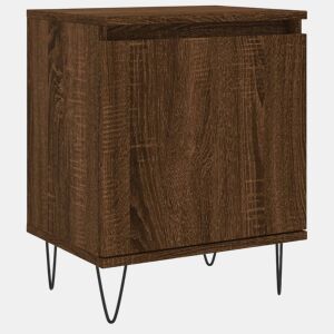 vidaXL Mesa de cabeceira 40x30x50 cm deriv. madeira carvalho castanho