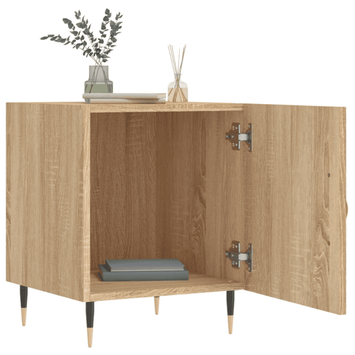 vidaXL Mesa cabeceira 2pcs 40x40x50cm deriv. madeira carvalho sonoma vidaXL Mesa cabeceira 2pcs 40x40x50cm deriv. madeira carvalho sonoma