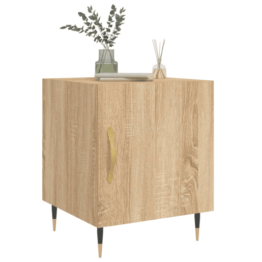 vidaXL Mesa cabeceira 2pcs 40x40x50cm deriv. madeira carvalho sonoma vidaXL Mesa cabeceira 2pcs 40x40x50cm deriv. madeira carvalho sonoma