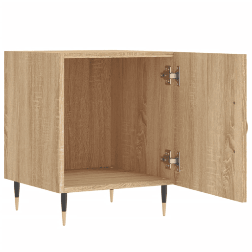 vidaXL Mesa cabeceira 2pcs 40x40x50cm deriv. madeira carvalho sonoma vidaXL Mesa cabeceira 2pcs 40x40x50cm deriv. madeira carvalho sonoma