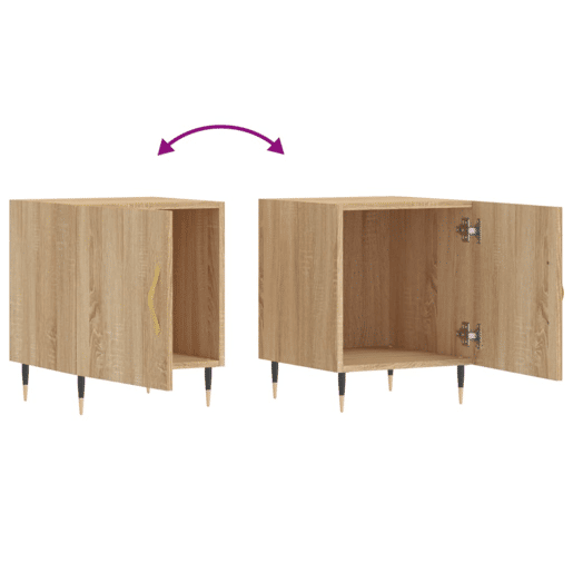vidaXL Mesa cabeceira 2pcs 40x40x50cm deriv. madeira carvalho sonoma vidaXL Mesa cabeceira 2pcs 40x40x50cm deriv. madeira carvalho sonoma