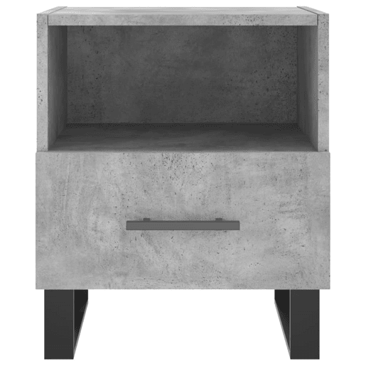 vidaXL Mesa de cabeceira derivados de madeira cinza cimento vidaXL Mesa de cabeceira derivados de madeira cinza cimento