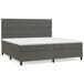 Cama box spring con colchón terciopelo - Diseño de botones 200x200 Cama box spring con colchón terciopelo - Diseño de botones 200x200 Azul