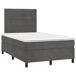 Cama box spring con colchón terciopelo - Rayas horizontales 120x200 Cama box spring con colchón terciopelo - Rayas horizontales 120x200 Azul