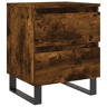vidaXL Mesa de cabeceira 40x35x50 cm derivados madeira carvalho fumado
