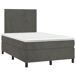 Cama box spring con colchón terciopelo - Diseño plano 120x200 Cama box spring con colchón terciopelo - Diseño plano 120x200 Azul