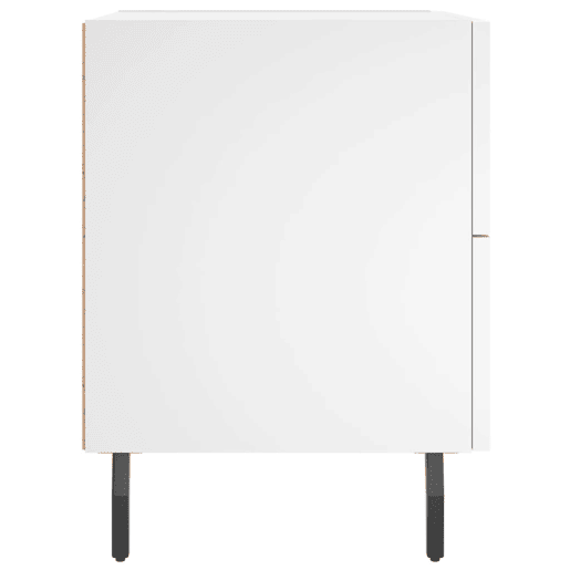 vidaXL Mesas de cabeceira 2 pcs 40x35x47,5 cm deriv. de madeira branco