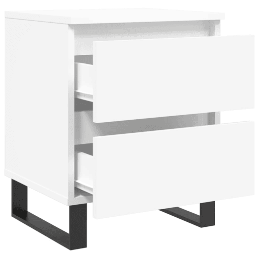 vidaXL Mesa de cabeceira 40x35x50 cm derivados de madeira branco vidaXL Mesa de cabeceira 40x35x50 cm derivados de madeira branco