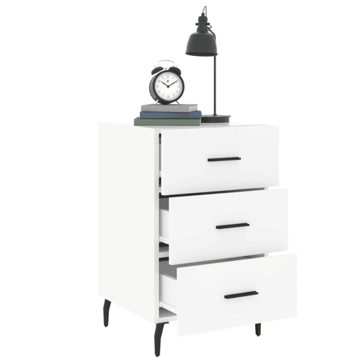 vidaXL Mesa de cabeceira 40x40x66 cm derivados de madeira branco vidaXL Mesa de cabeceira 40x40x66 cm derivados de madeira branco