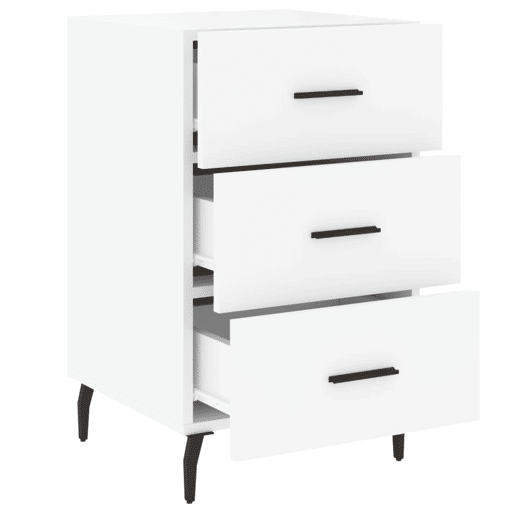vidaXL Mesa de cabeceira 40x40x66 cm derivados de madeira branco vidaXL Mesa de cabeceira 40x40x66 cm derivados de madeira branco