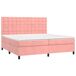 Cama box spring con colchón terciopelo - Botones 200x200 Cama box spring con colchón terciopelo - Botones 200x200 Gris Claro