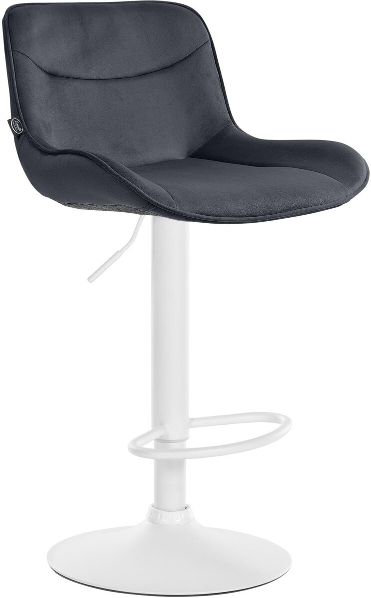 Taburete de bar vonore en terciopelo negro 51x49x85 cm