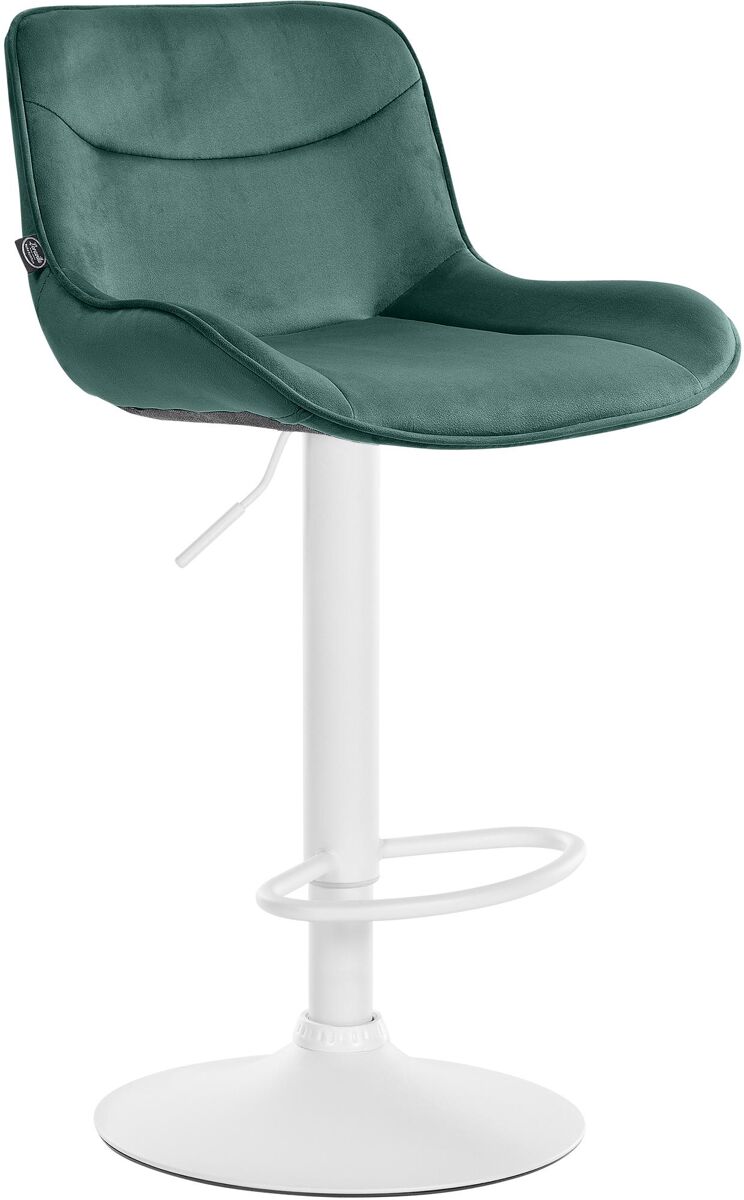 Taburete de bar vonore en terciopelo verde 51x49x85 cm