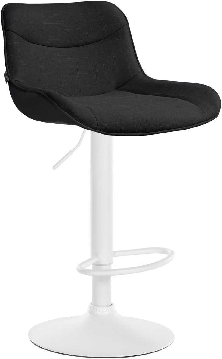 Taburete de bar vonore en tela negro 51x49x85 cm