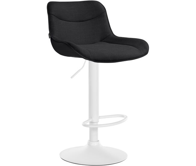 Taburete de bar vonore en tela negro 51x49x85 cm