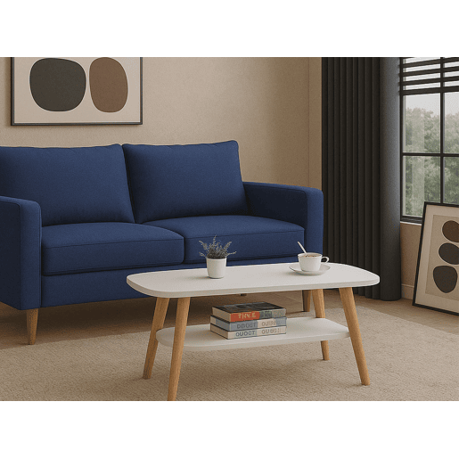Mesa de Centro Star (Branco, Carvalho)