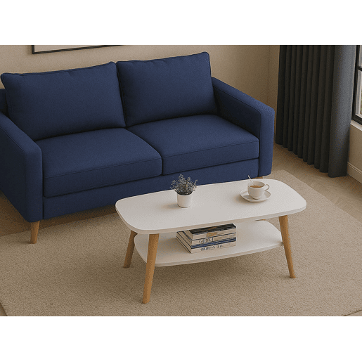 Mesa de Centro Star (Branco, Carvalho)