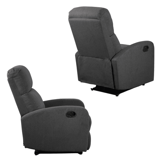 Sillón reclinable MAX gris antracita Sillón reclinable MAX gris antracita