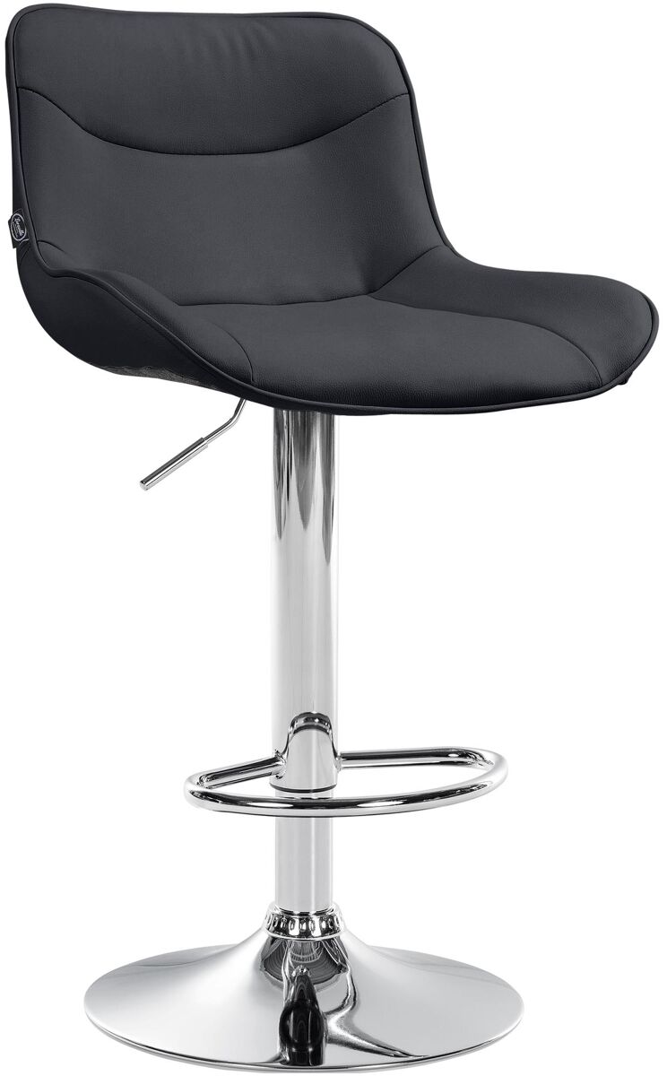 Taburete de bar vonore en polipiel simil cuero (pvc) negro 51x49x85 cm