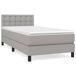 Cama box spring con colchón tela - Botones 100x200 Cama box spring con colchón tela - Botones 100x200 Azul