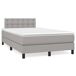 Cama box spring con colchón tela - Botones 120x200 Cama box spring con colchón tela - Botones 120x200 Azul