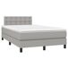 Cama box spring con colchón tela - Botones 120x200 Cama box spring con colchón tela - Botones 120x200 Azul