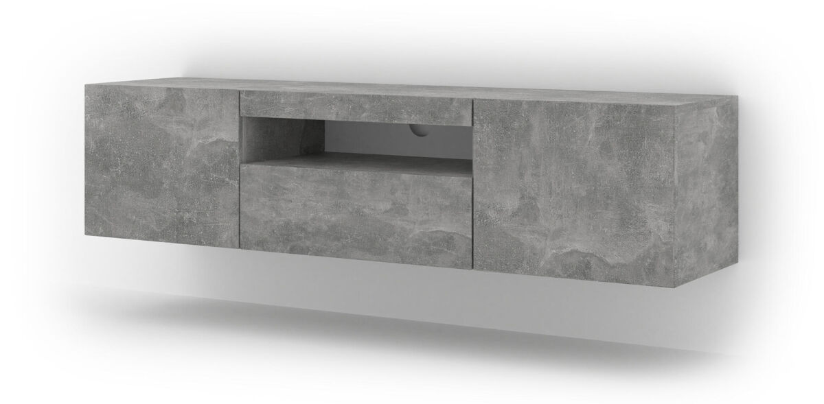 el soporte de tv aura un estilo moderno mide 42x1560x37 cm e incluye 4 estantes y 3 puertas