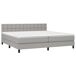 Cama box spring con colchón tela - Botones 200x200 Cama box spring con colchón tela - Botones 200x200 Azul