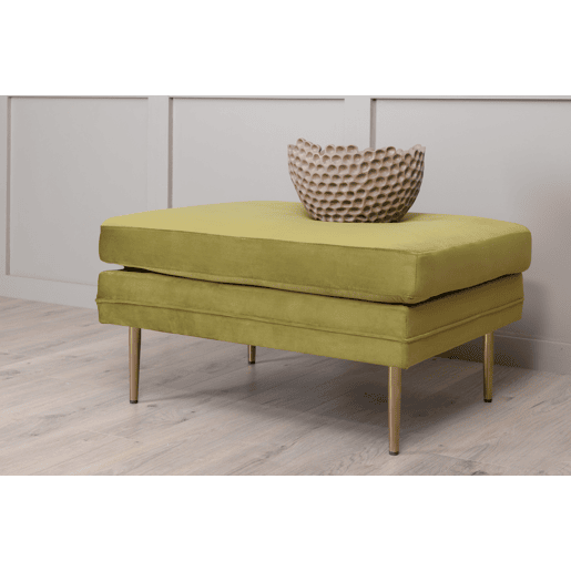 Puff BOOM estilo moderno, medindo 49x90x70 cm