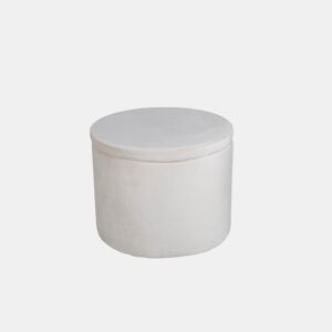 Puff DUNKEN com um estilo moderno, medindo 43x51x51 cm