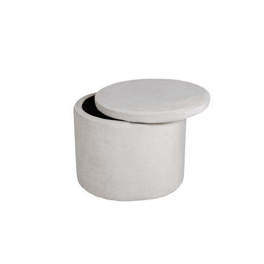 Puff DUNKEN com um estilo moderno, medindo 43x51x51 cm