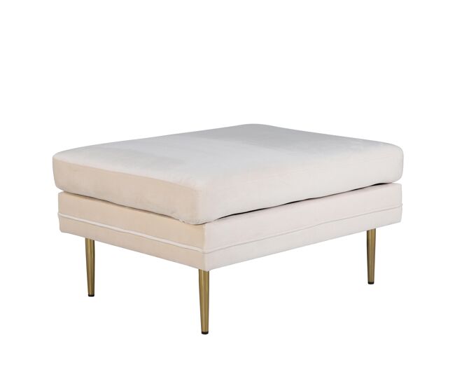 Puf boom blanco de estilo moderno, 49x90x70 cm