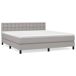 Cama box spring con colchón tela - Botones 180x200 Cama box spring con colchón tela - Botones 180x200 Gris Claro