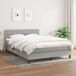 Cama box spring con colchón tela - Botones 140x190 Cama box spring con colchón tela - Botones 140x190 Azul
