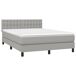 Cama box spring con colchón tela - Botones 140x190 Cama box spring con colchón tela - Botones 140x190 Azul
