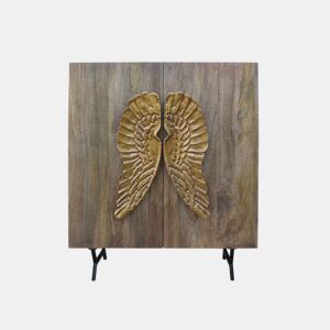Aparador DKD Home Decor Dourado Castanho Madeira de mangueira (100 x 45 x 120 cm)