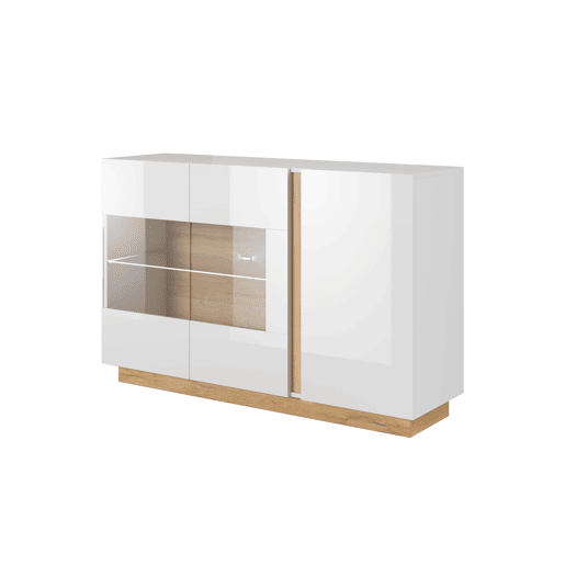 ARCADE cómoda com um estilo moderno, medindo 91x139x40 cm
