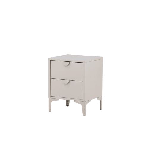 PIRING cómoda com estilo moderno, com 52x45x40 cm e 2 gavetas
