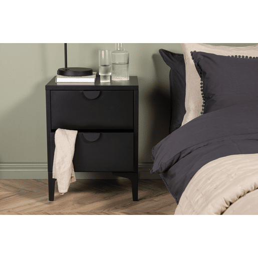 PIRING cómoda com estilo moderno, com 52x45x40 cm e 2 gavetas PIRING cómoda com estilo moderno, com 52x45x40 cm e 2 gavetas