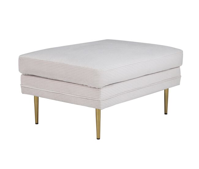 Puf boom blanco de estilo moderno, 49x90x70 cm
