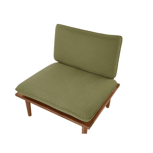 Conjunto de jardim com mesa 4 lugares FRASCATI Madeira de Acácia certificada Verde-oliva