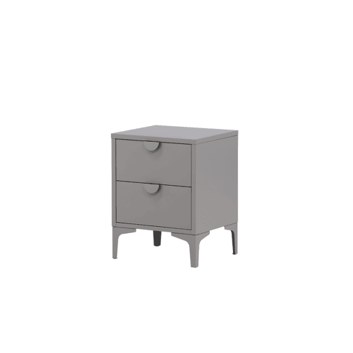 PIRING cómoda com estilo moderno, com 52x45x40 cm e 2 gavetas PIRING cómoda com estilo moderno, com 52x45x40 cm e 2 gavetas
