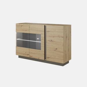 ARCADE cómoda com um estilo moderno, medindo 91x139x40 cm