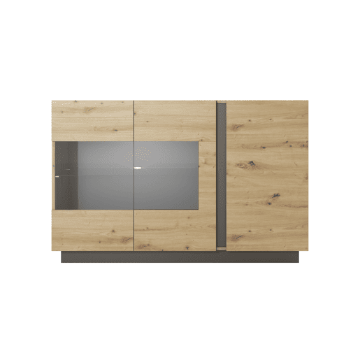 ARCADE cómoda com um estilo moderno, medindo 91x139x40 cm